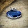 Iolite Quartz Gemstone Handmade 925 Sterling Silver Jewelry Pendant 1.58" M-152