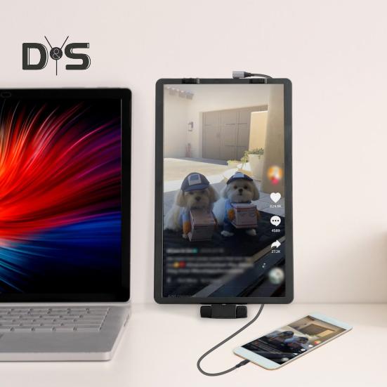 Laptop-Bildschirm-Extender, tragbarer Monitor mit USB-Anschluss, leicht, faltbar, FHD 1080P IPS, universeller Laptop-Monitor-Extender