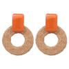 Allergy Proof Wood Drop Earrings Artisanal Handcrafted Bohemian Jewelry Natural Sustainable Material Ear Accessory