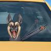 Dog Windshield Wiper Sticker Cartoon Funny Dog Moving Leg Stickers Waterproof Dog Decals For Cars Motorcycle Window Wall
