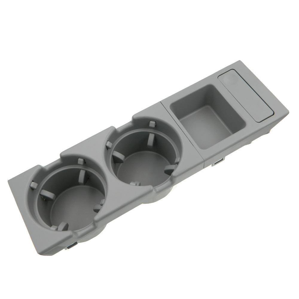 Cutie de depozitare pentru consolă centrală față cu două orificii, cutie de depozitare pentru monede + suport pentru pahare pentru BMW Seria E46 1999-2006 51168217953