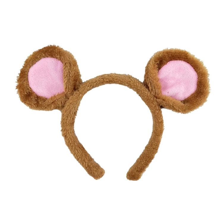 Soft Bear Headband Cartoon Animal Hairband Mouse Ears Hair Hoop for Washing Face