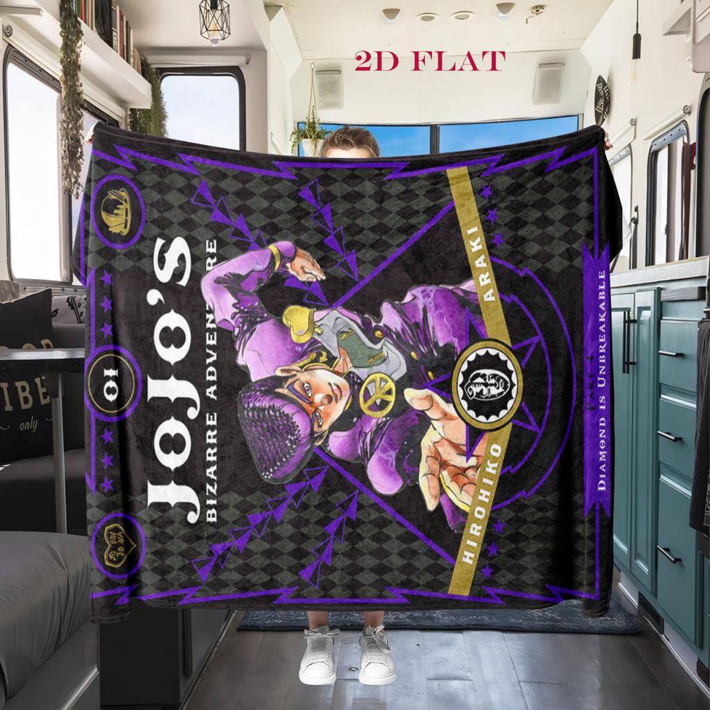 JoJo's Bizarre Adventure: Stardust Crusaders blanket Suitable for all seasons Soft and comfortable bedroom Digital printing Air conditioning blanket