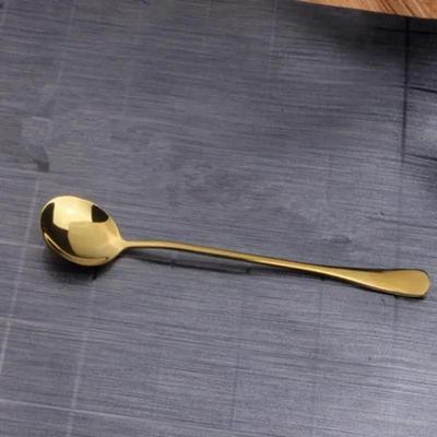 Stainless Steel Coffee Spoon with Long Handle Kitchen   Scoops Dessert Tea Spoon