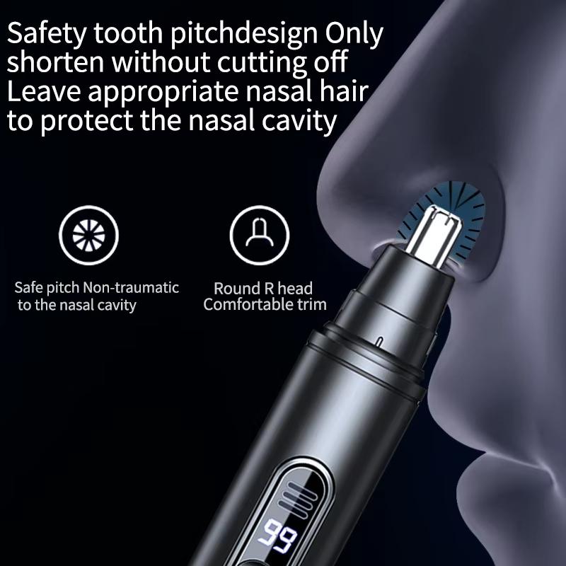 New Mustache Cutter, Etiquette Cutter, Electric Shaver, LCD Screen, Type-C Rechargeable, Washable, Lightweight, Compact, Easy to
