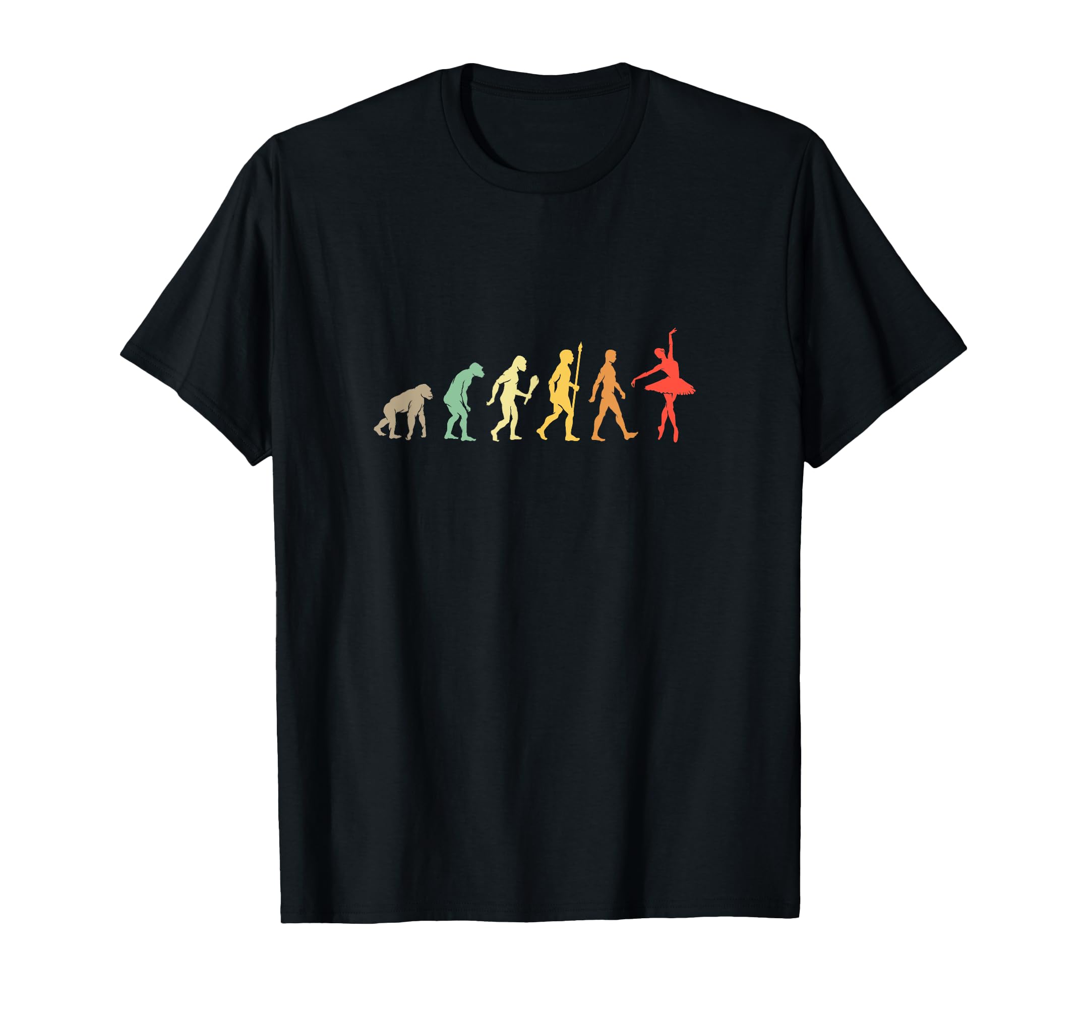 

Забавная футболка Ballet Dance Evolution Present Vintage Ballerina чёрный