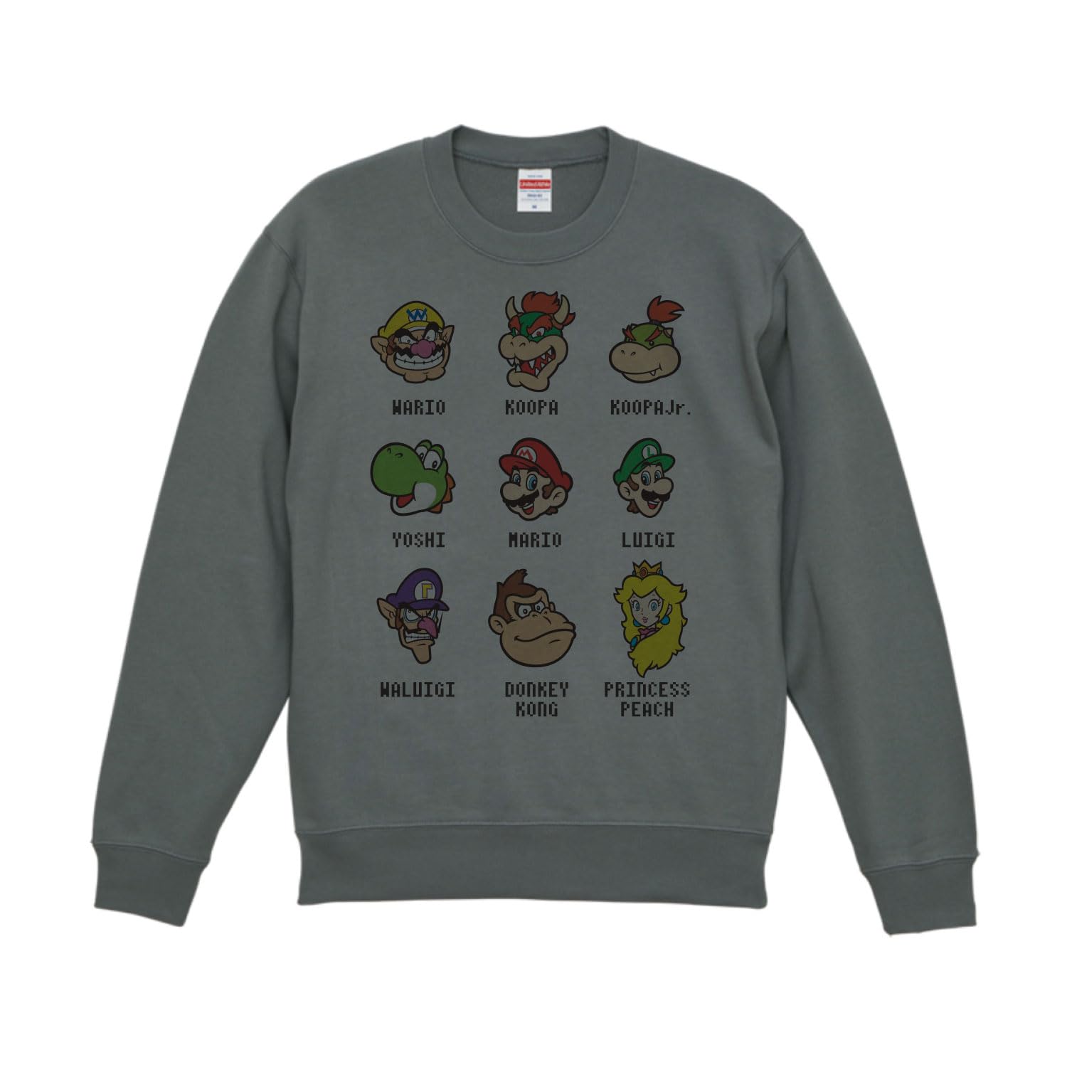 Толстовка Small Planet Nintendo Super Mario Icon Collection, Меланжево-серый, Размер L