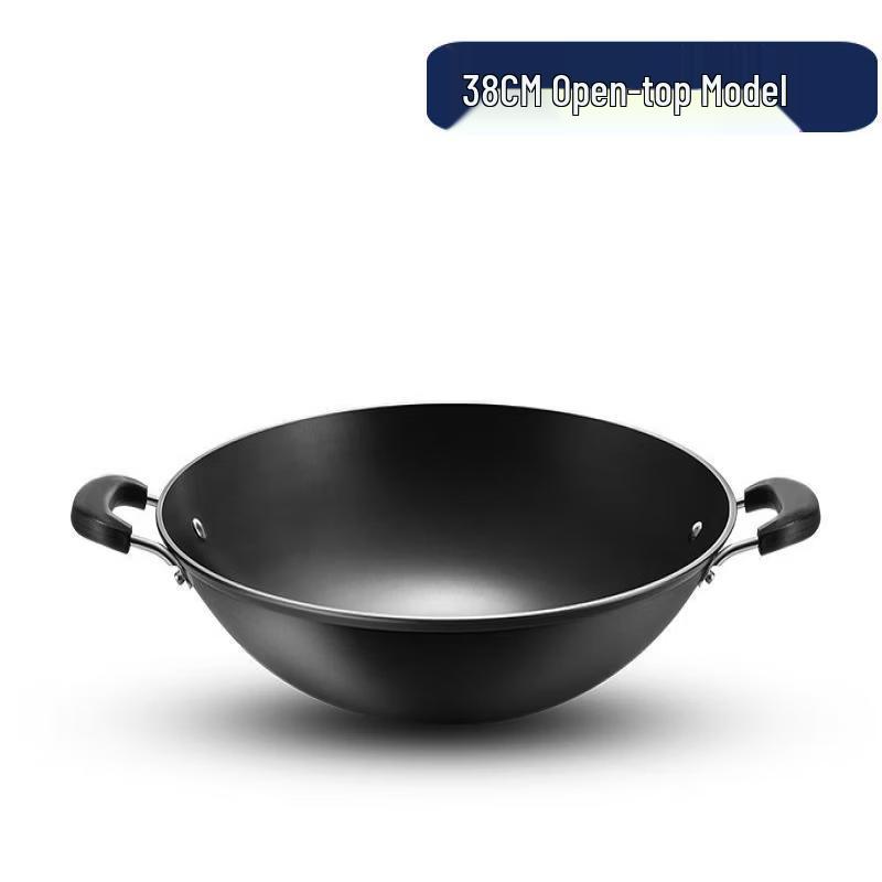 ZISIZ Double-Handle Iron Wok
