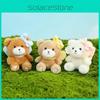 Adorable Cute Bow Knot Teddy Bear Plush Keychain Soft Short Pendant Plush