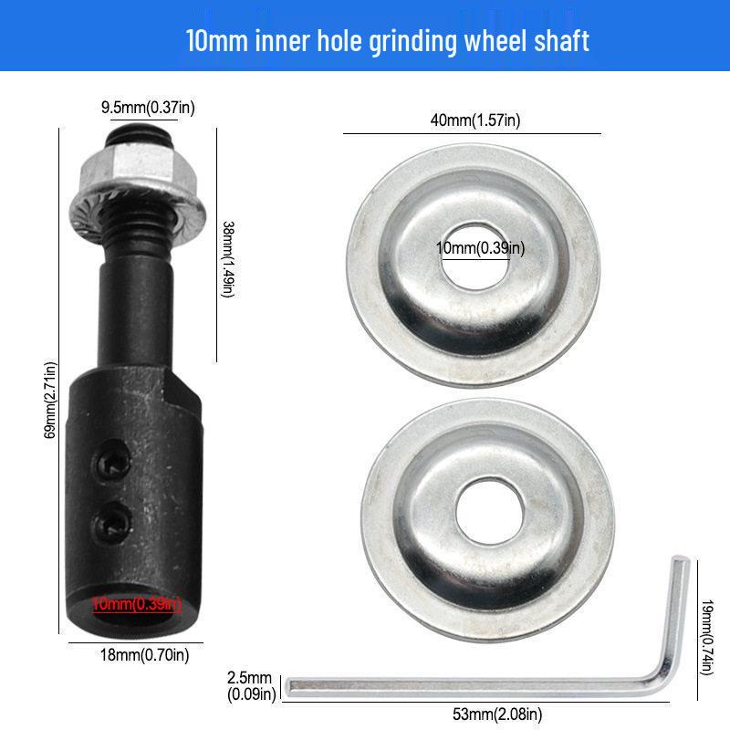 Motor Accessories: Grinding Wheel Connecting Shaft, 5-16mm Inner Hole, Compatible with Bench Grinder, Polishing & Grinding Rod.