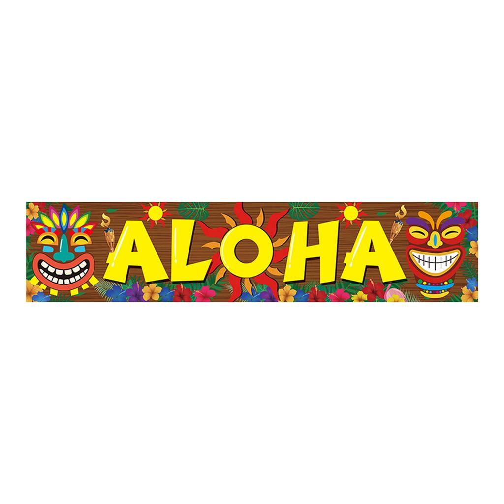 Hawaiian Party Decorations Door Wall Hanging Decor Carnival Hawaiian Party Tropical Banner for Carnival Party Pillar Door Window