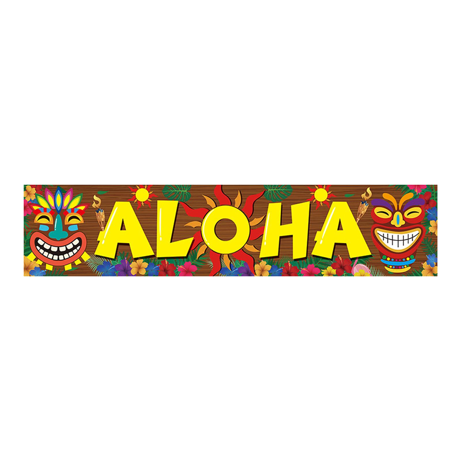 Hawaiian Party Decorations Door Wall Hanging Decor Carnival Hawaiian Party Tropical Banner for Carnival Party Pillar Door Window
