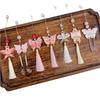 Lightweight Butterfly Car Pendant Polyester Tassel Rearview Mirror Pendant  Car Interior