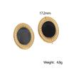 Hypoallergenic Vintage New Stainless Steel Drip Earrings Classic Retro Light Luxury 18k Gold Non-fading Stud Earrings