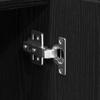 Sideboard Black Oak Effect 90 X 34 X 80 Cm Engineered Wood