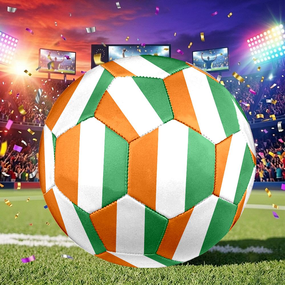 1pc 2026 Classic Flag Soccer Ball Size 5, Machine-stitched, Suitable for Practice Matches/tournament Training Sports, Lightweight and Durable. C7015
