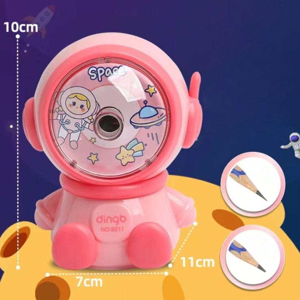 Cartoon Astronaut Pencil Sharpener Creative Students Stationery Funny Office Supplies