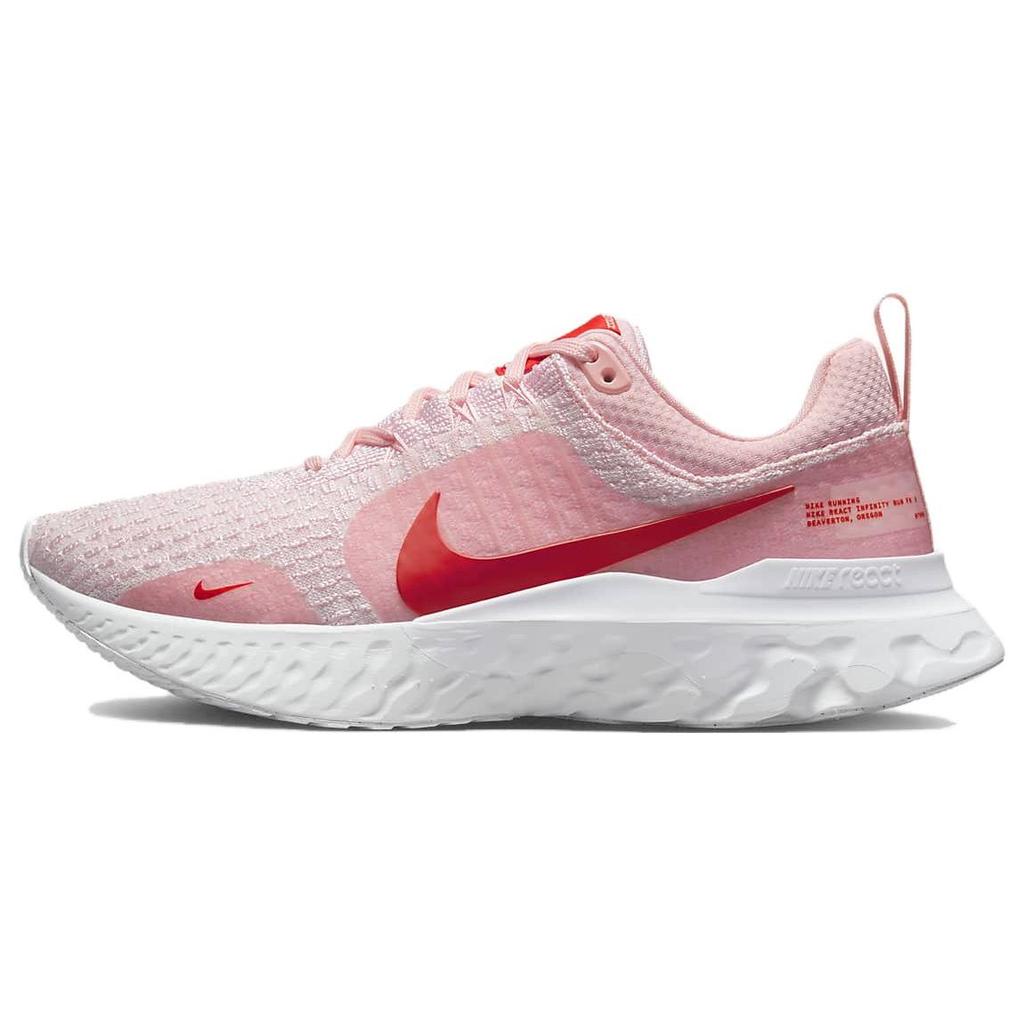 Nike React Infinity Run Flyknit 3 Premium 'Medium Soft Pink Light Crimson' Women's DZ3016-600
