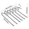 Space Saving 6 Tier Pants Hangers,Anti-Slip Stainless Steel Closet Organizer for Adults Kids,Home Wardrobe Storage Trouser Racks