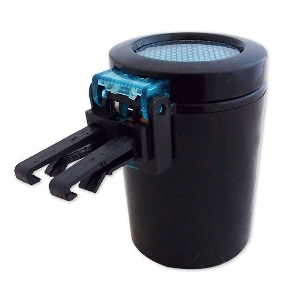 Illuminated LED Travel Ashtray for Car and 1 Gray Hook