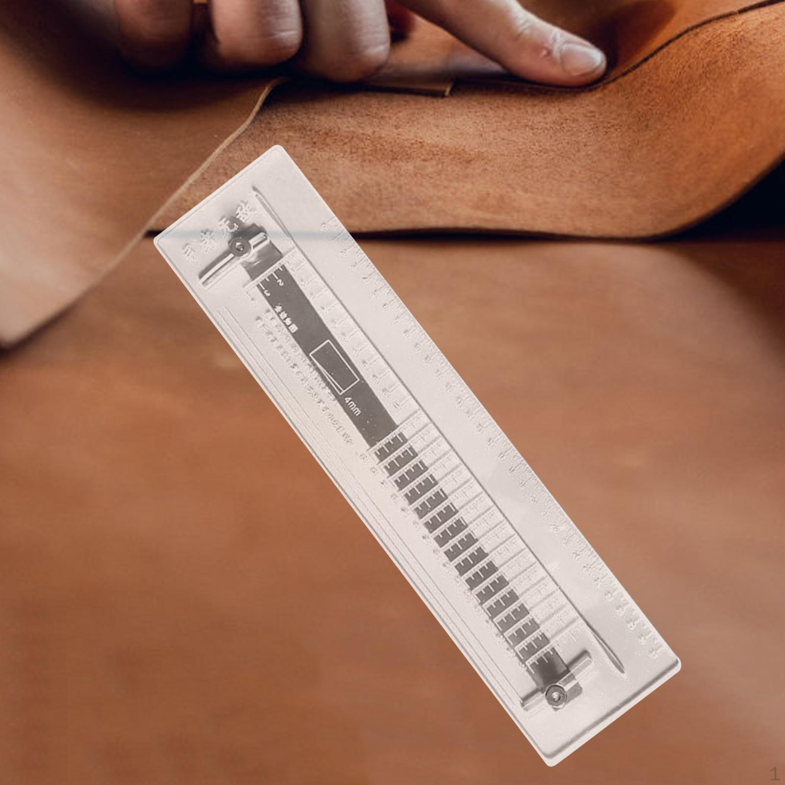 

Метатель Плоская Кожаная Режущая Линейка с Регулируемым Конусом Практичная Долговечность Акриловая Компактная