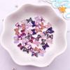 100pcs Resin Glitter Colorful Mini Crystal Flower Grid Bowknot Flat Back Rhinestone Art Nail Applique Decor DIY Scrapbook Crafts
