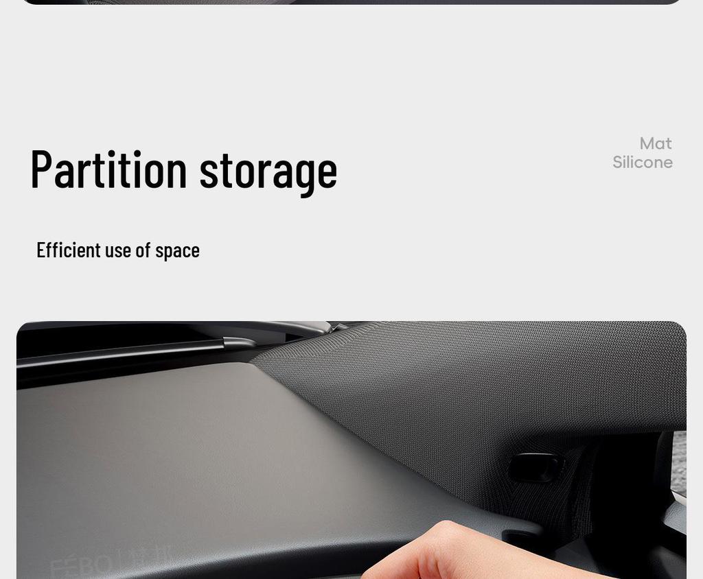Silicone Rear Screen Storage Box for Ideal i6/i8 - Multifunctional Organizer and Interior Accessory
