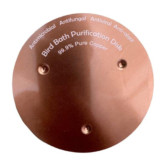 Hummingbird Bath Copper Disk Easy To Use Universal Fit Pure Copper Cleaning Disk with Triple-Point Support