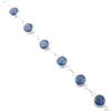 Natural London Blue Topaz Gemstone 925 Sterling Silver Jewelry Handmade Bracelet RB-13-5