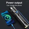 10000LM 100W Powerful Led Flashlights Tactical Built-in Battery Flash Light USB Mergency Spotlights Scalable Zoom Outdoor Multifunctional