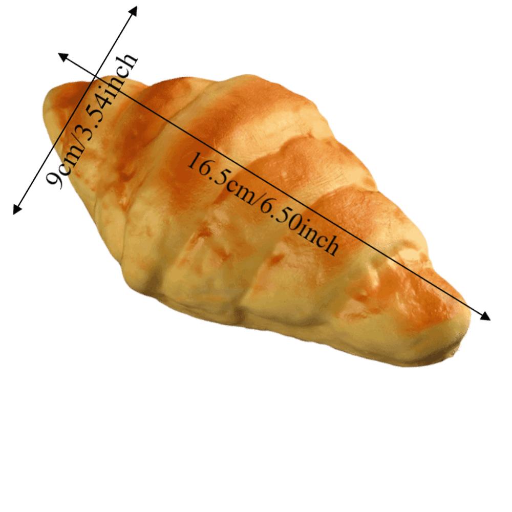 Soft Cake Toast PU Model Scale Food Fake Bread Ornaments Artificial Fake Bread Model Kitchen Toy