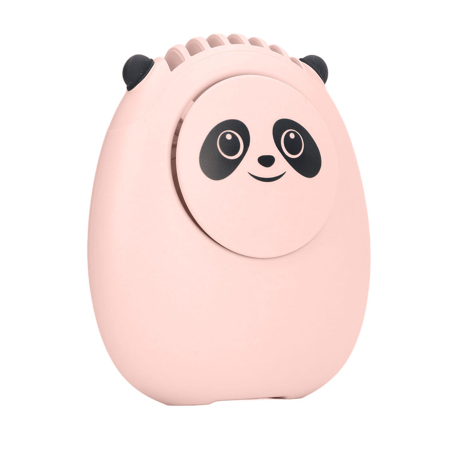

Портативный шейный вентилятор Cute Bear, 3 скорости, USB-зарядка, тихий безлопастной мини-вентилятор со шнурком для розовый