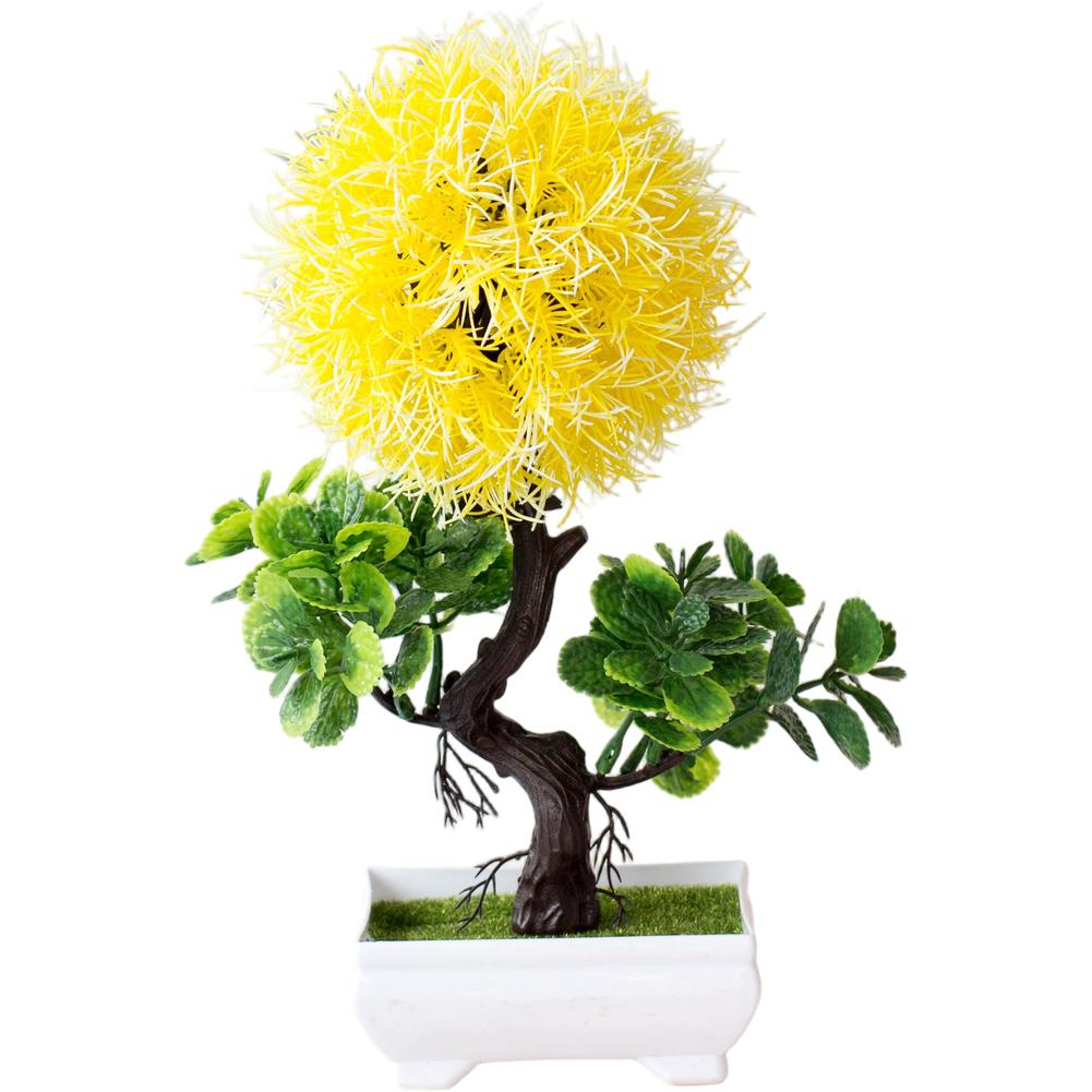 

Artificial Goldfish Plant Fake Potted Flower For Home Decor Indoor Desktop Plants Artificial Flower Home Decoration жовтий