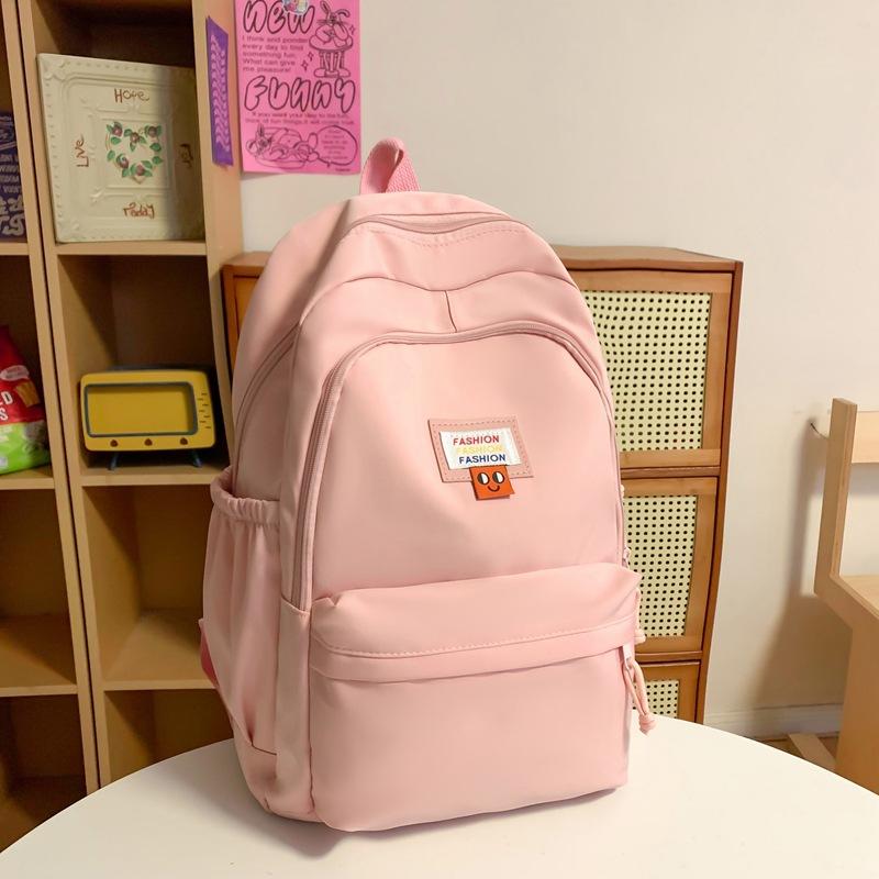 Schoolbag backpack, college student Korean style INS style, large capacity backpack for middle and high school, versatile for girls' casual travel