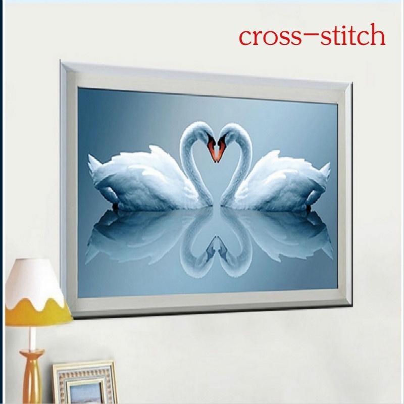 

5D DIY Кристальный Лебедь Стразы Паста Вышивка крестом Ручная работа набор 27 X 50 CM