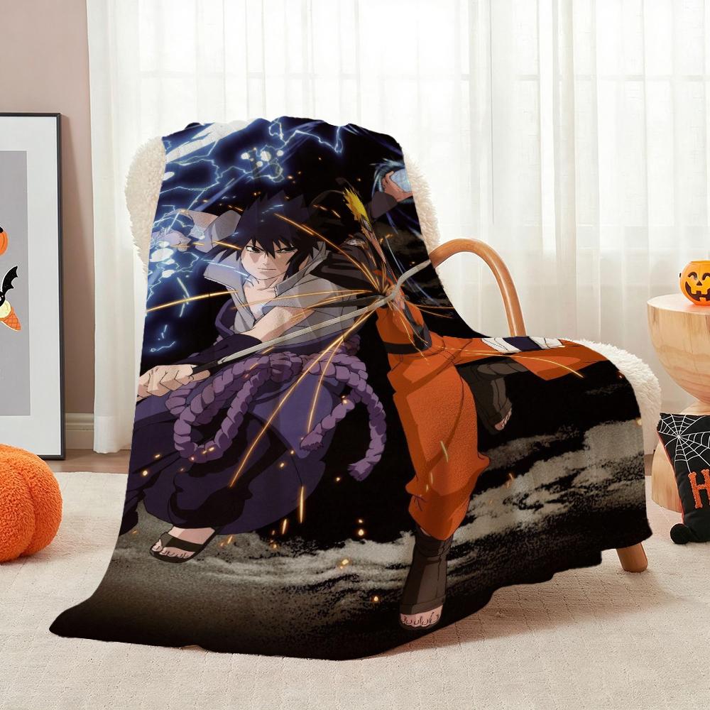 Naruto Unleashes Rasengan Theme Cute Flannel Blanket Skinfriendly Warm Fleece Blanket For Living Room Sofa Nap Home Decor Gift For Friends