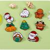 Cute Cartoon Christmas Day Enamel Brooch Creative Santa Claus Snowman Tree Lapel Pin Badge Backpack Clothing Hat Accessories