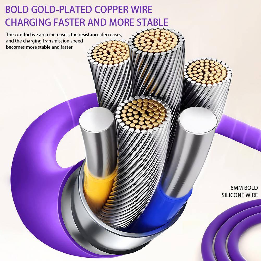 240W Super Fast Charging Cable 4 In 1 Multi Connectors Charger Rotating Elbow USB To Type-C 1.2M Mobile Phone Charger Cable