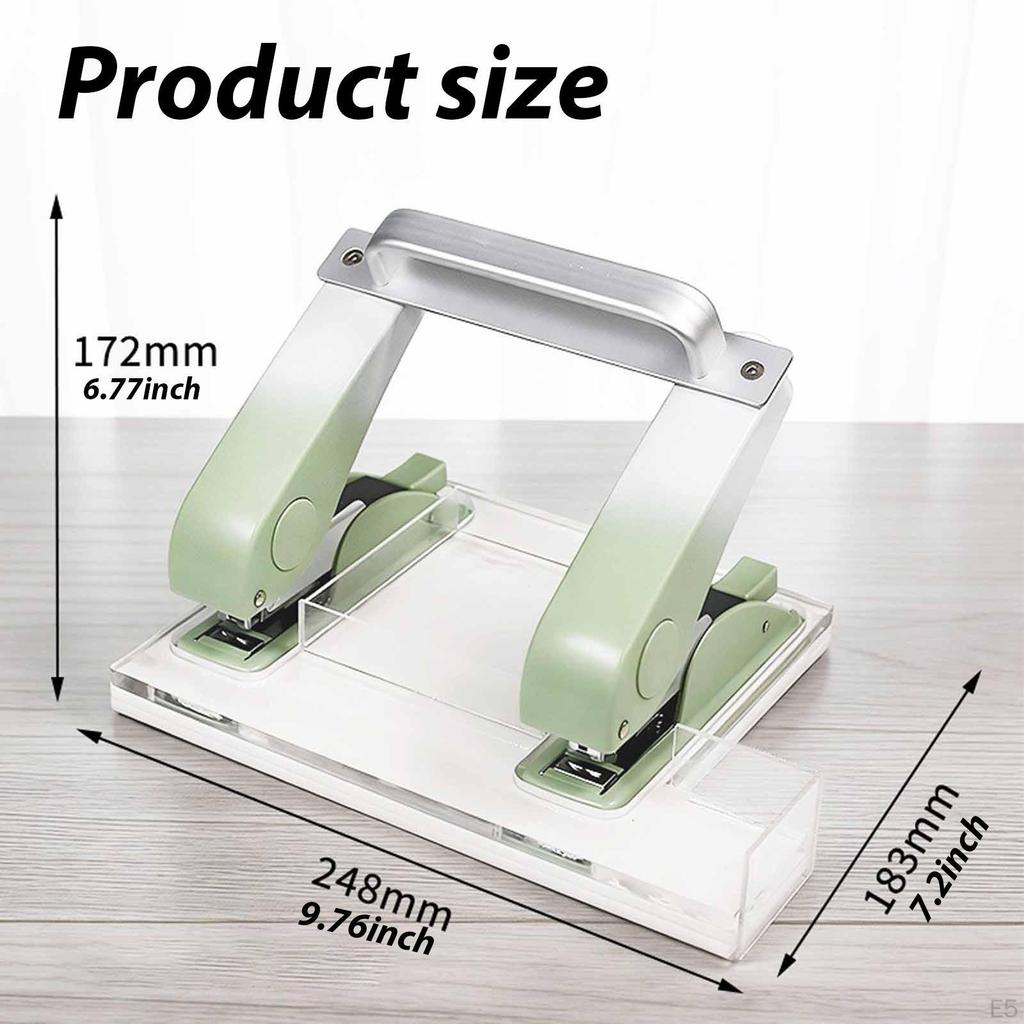 Heavy Duty Double Row Fits 24/6 Effortless with Storage Box Manual Office for Students Commercial