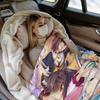 Nekopara Catgirls Chocola and Vanilla Blankets  Flannel Funny Warm Throw Blankets for Bedspread SpringAutumn