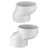 Bathroom Connector for Toilet Offset Hose PVC Adapter Waste Systems