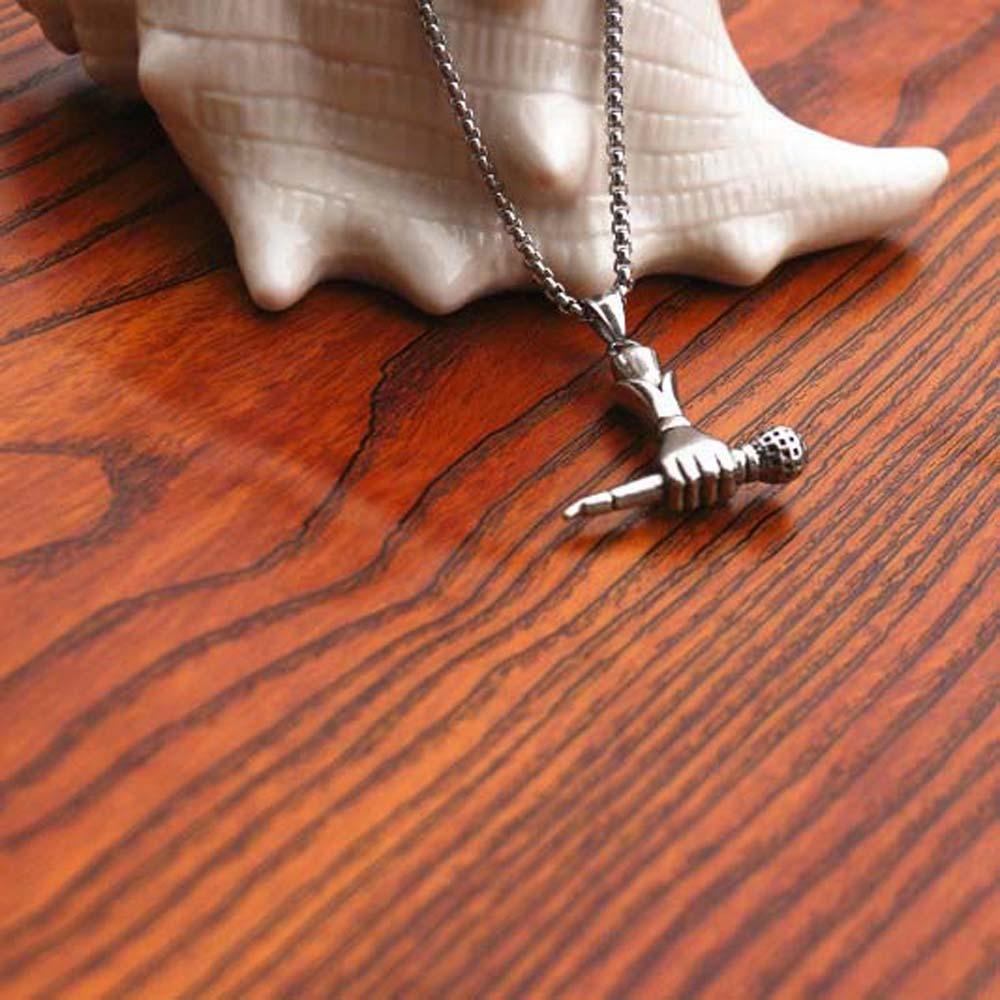 Clothing Accessories Korean Idol Necklaces Microphone Choker Pendant Fashion Jewelry