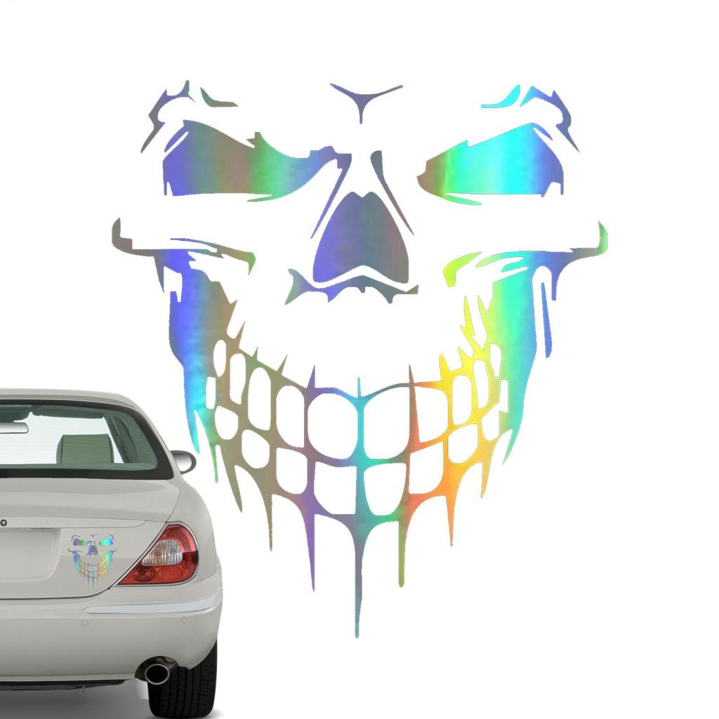 Car Sticker Car Skull 3D Vinyl Reflective Stickers Decals Auto Motorcycle Waterproof Car Styling Decoration Exterior Accessories