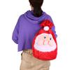 And Festive Fun Large Santa Gift Bag Made Of Plush Material For Decoration Holiday