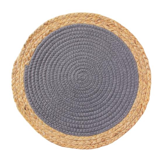Handwoven Coaster Heat-Resistant Round Placemats Natural Non-Slip Coaster Eco-Friendly Table Decor for Home Kitchen Dining