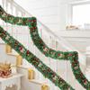 Christmas Decoration Rattan Door Hanging Encrypted Pines Cones Christmas Fireplace Staircase Christmas Number Decoration Pendant