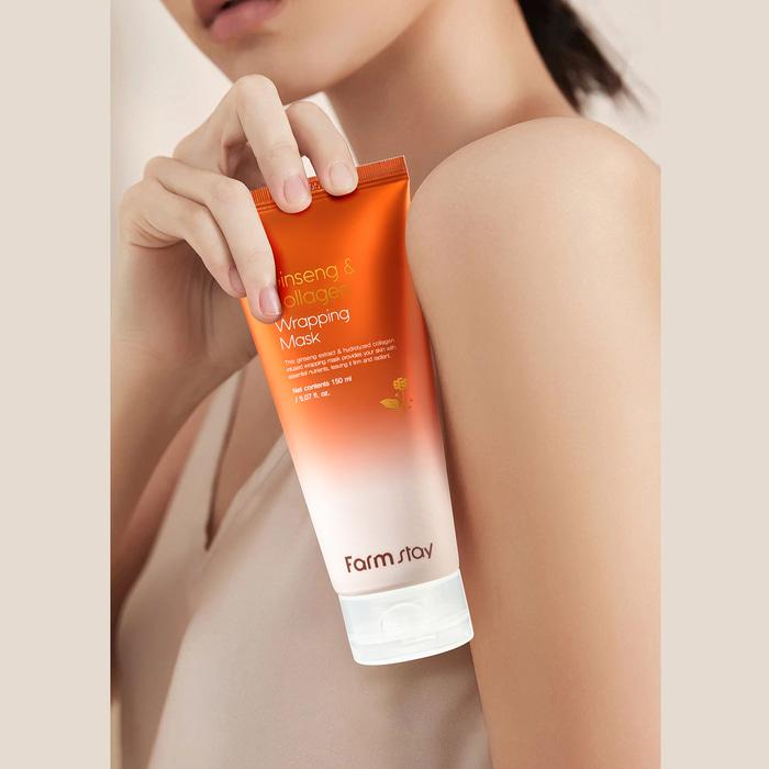 [Farmstay] Masque Enveloppant Ginseng & Collagène 150ml