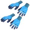 2 Pair Latex Gardening Gloves Waterproof Fishing Gloves Working Gloves  Fishing and Handling Use