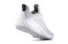 Adidas AlphaBounce Comfortable Round Toe Abrasion Resistant Low top Kids' Running Shoes Gray White BB7094