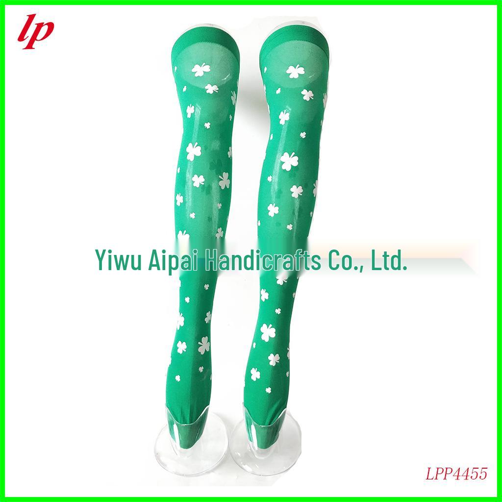New Arrival: Shamrock Green Striped St. Patrick s Day Socks One Size